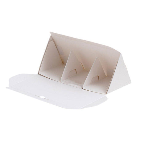 Triangle Cake Boxes for Sandwiches, Pack of 20 - White, Small (18 x 8.5 x 8.5 cm)