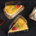 Triangle Cake Slice Boxes with Clear Lid, Pack of 100 - Gold, 7 x 14 x 6 cm - view 5