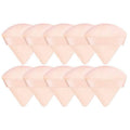 Triangle Cosmetic Powder Puffs, Pack of 10 - Nude