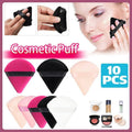 Triangle Cosmetic Powder Puffs, Pack of 10 - Pink - view 2