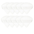 Triangle Cosmetic Powder Puffs, Pack of 10 - White