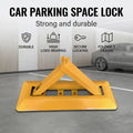 Triangle Foldable Residential Parking Space Lock in Steel, Yellow