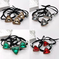 Triangle Gem Elastic Hair Tie for Women - Black - view 4