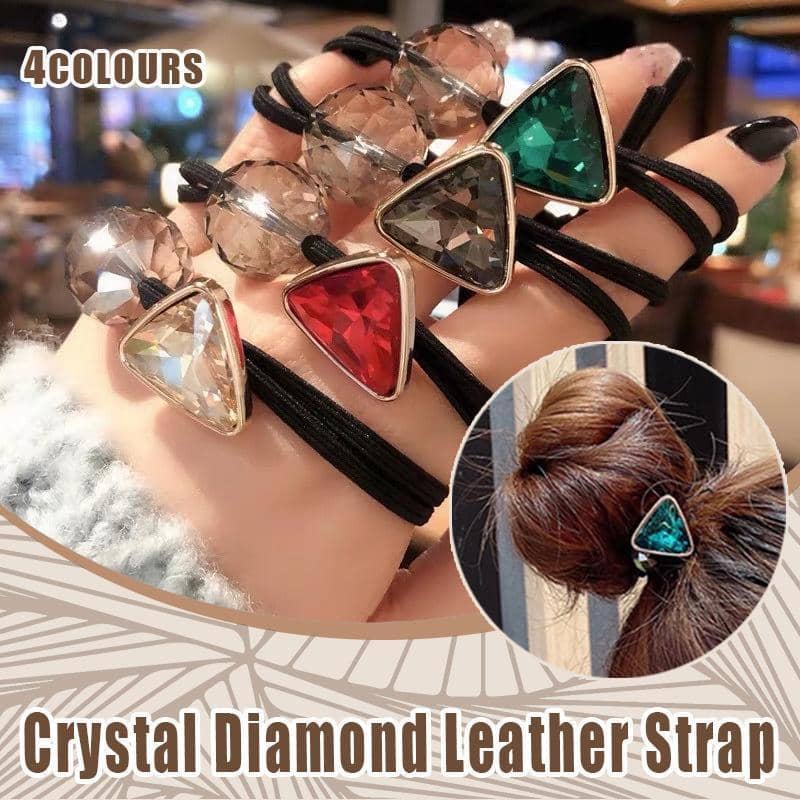 Triangle Gem Elastic Hair Tie for Women - Green - view 2