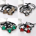 Triangle Gem Elastic Hair Tie for Women - Green - view 4