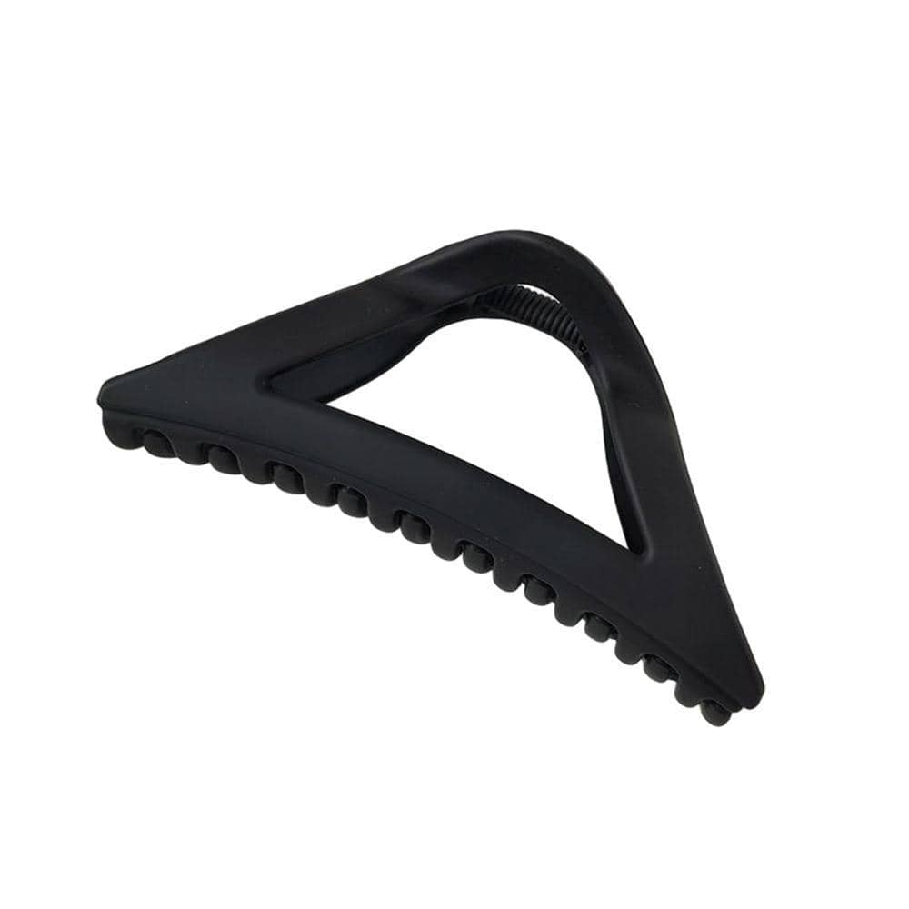Triangle Hair Claw Clip for Ponytails and Buns - Black