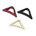Triangle Hair Claw Clip for Ponytails and Buns - Black - view 3