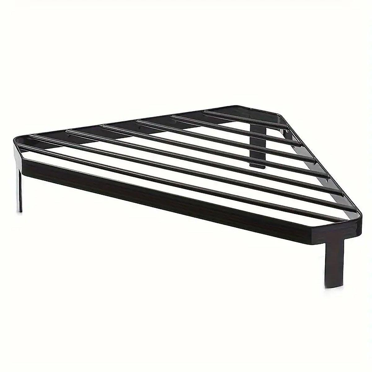 Triangle Kitchen Corner Shelf, Countertop Organiser - Black