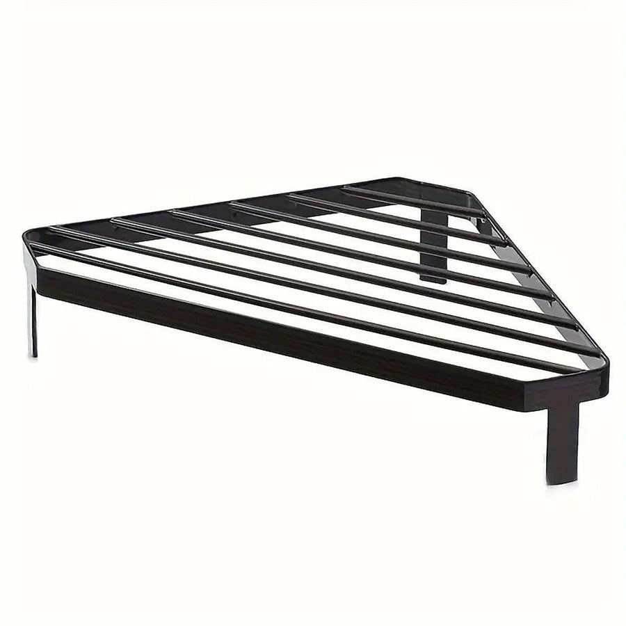 Triangle Kitchen Corner Shelf, Countertop Organiser - Black