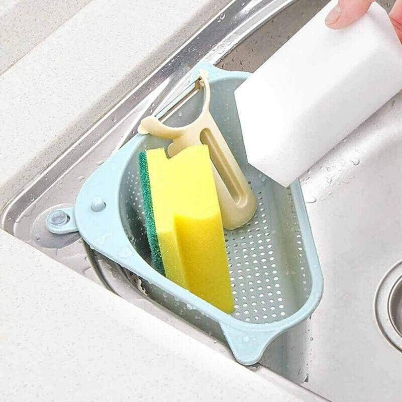 Triangle Kitchen Sink Drain Basket with Suction Cup - Grey - view 4