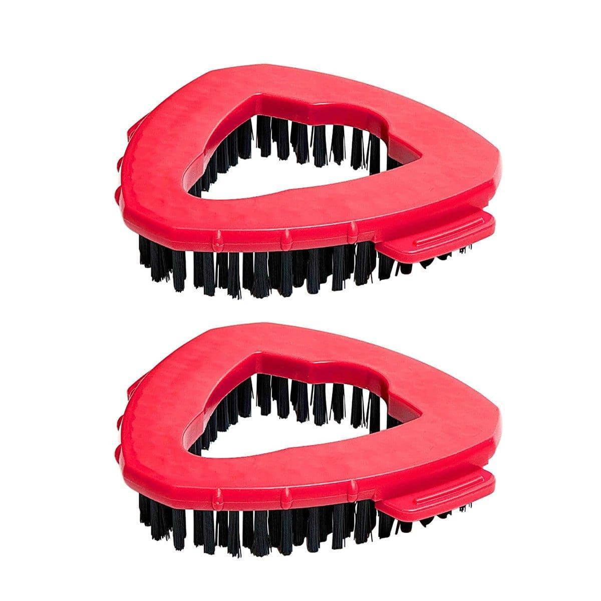 Triangle Rotating Mop Head Replacement Brush, Pack of 2 - Red - view 2