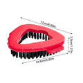 Triangle Rotating Mop Head Replacement Brush, Pack of 2 - Red - view 3