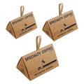Triangular Kraft Paper Gift Boxes, Pack of 10 - Large (22 cm L x 14 cm W x 14 cm H) - view 3
