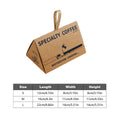 Triangular Kraft Paper Gift Boxes, Pack of 10 - Large (22 cm L x 14 cm W x 14 cm H) - view 4