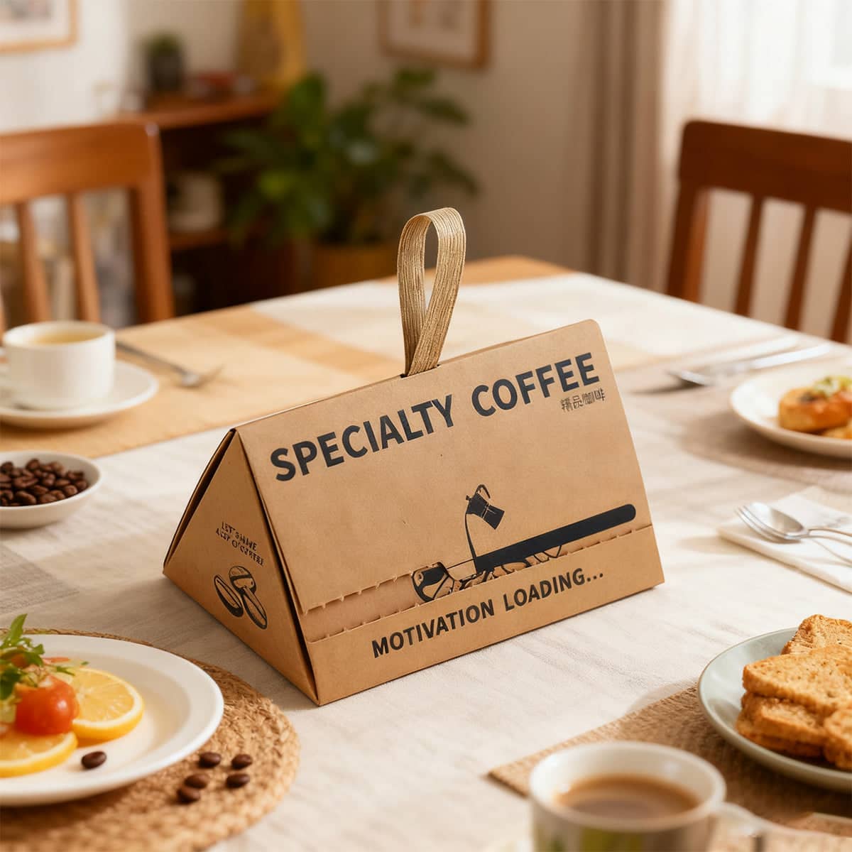 Triangular Kraft Paper Gift Boxes, Pack of 10 - Large (22 cm L x 14 cm W x 14 cm H) - view 5