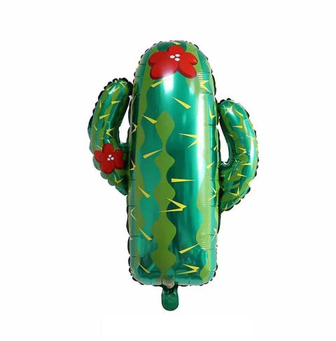 Tropical Aluminium Foil Balloons, Pack of 5 - Cactus