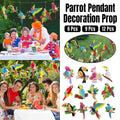 Tropical Parrot Hanging Party Decorations - Pack of 12 - view 2