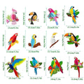 Tropical Parrot Hanging Party Decorations - Pack of 12 - view 3