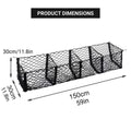 Trunk Cargo Net Organiser for SUV and Pickup, 4 Compartment, 150 cm - view 3