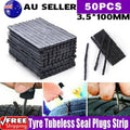 Tubeless Tyre Repair Plug Strips for Cars and Vans, Pack of 50