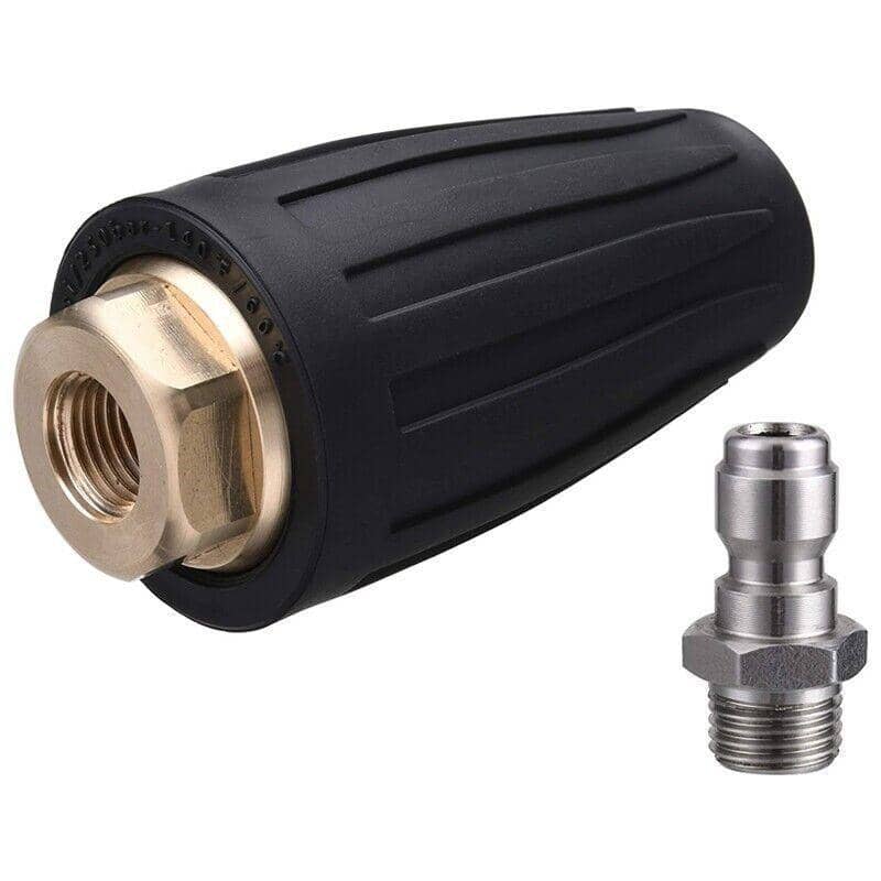 Turbo Nozzle for Pressure Washers, 4000 PSI Rotating Head with 5 Spray Tips - view 2