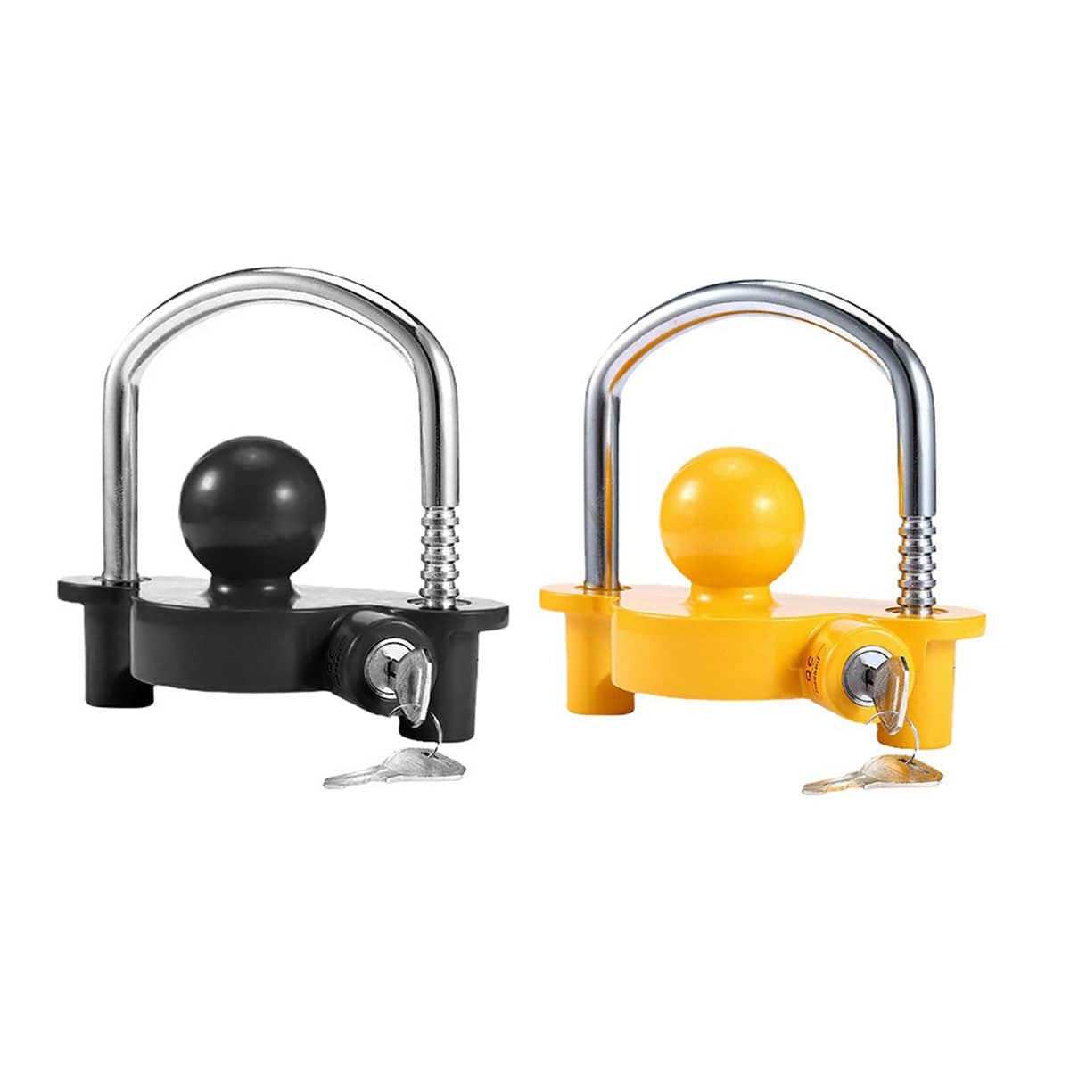Turnbuckle Trailer Hitch Lock Anti Theft Adjustable U Ball Cover - Black - view 3