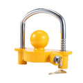 Turnbuckle Trailer Hitch Lock Anti Theft Adjustable U Ball Cover - Yellow