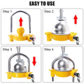 Turnbuckle Trailer Hitch Lock Anti Theft Adjustable U Ball Cover - Yellow - view 5