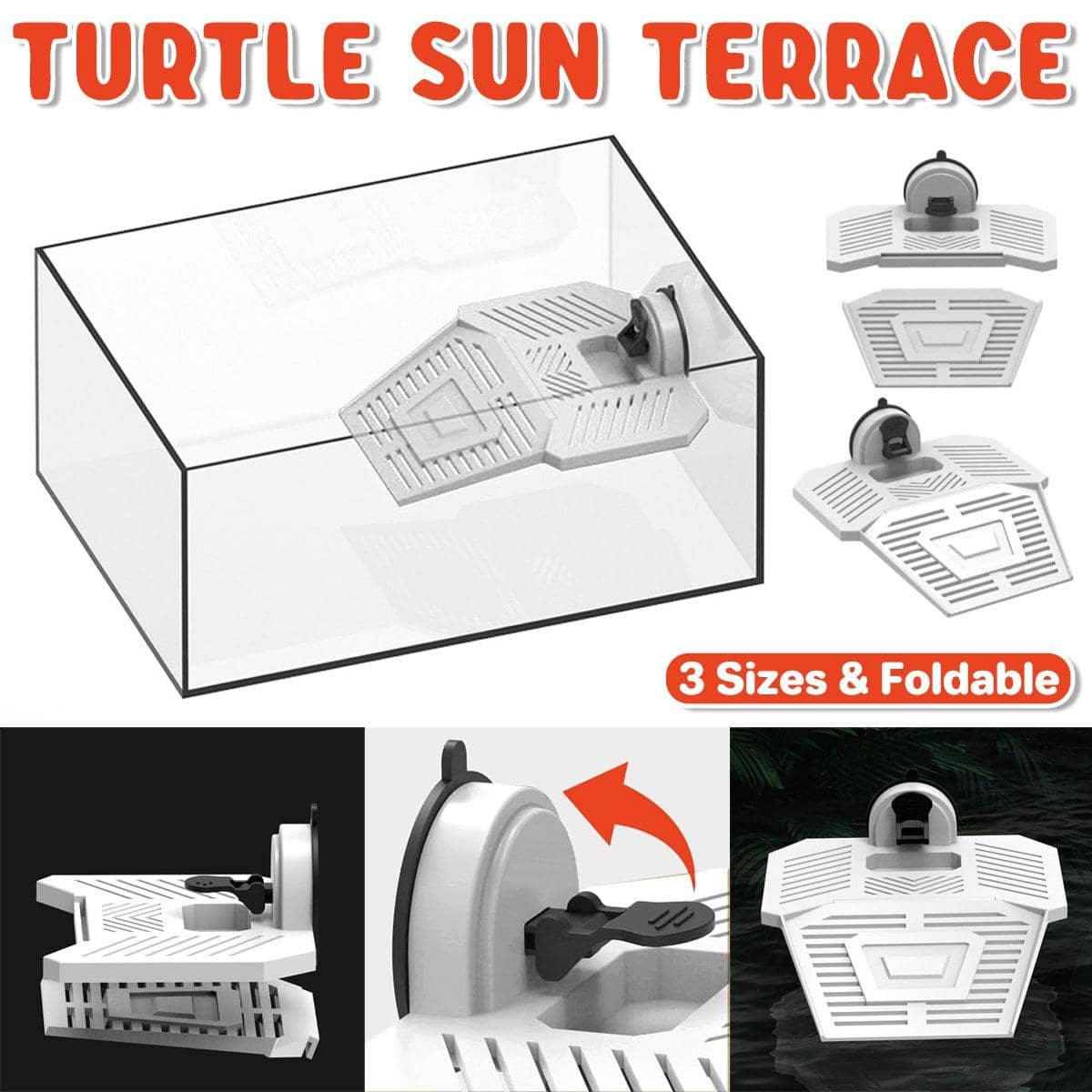 Turtle Basking Platform with Climbing Ramp - Large (23 x 21 cm) - view 2