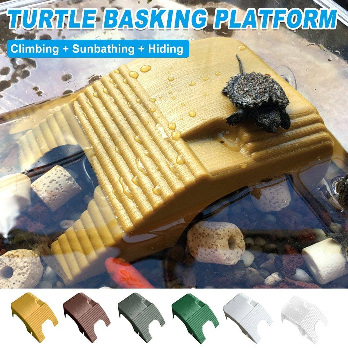 Turtle Basking Platform with Suction Cups - Clear - view 2