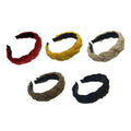 Twist Braid Wide Headband for Women - Khaki Brown - view 3
