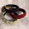 Twist Braid Wide Headband for Women - Khaki Brown - view 4