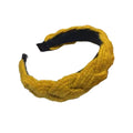 Twist Braid Wide Headband for Women - Yellow