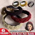 Twist Braid Wide Headband for Women - Yellow - view 2