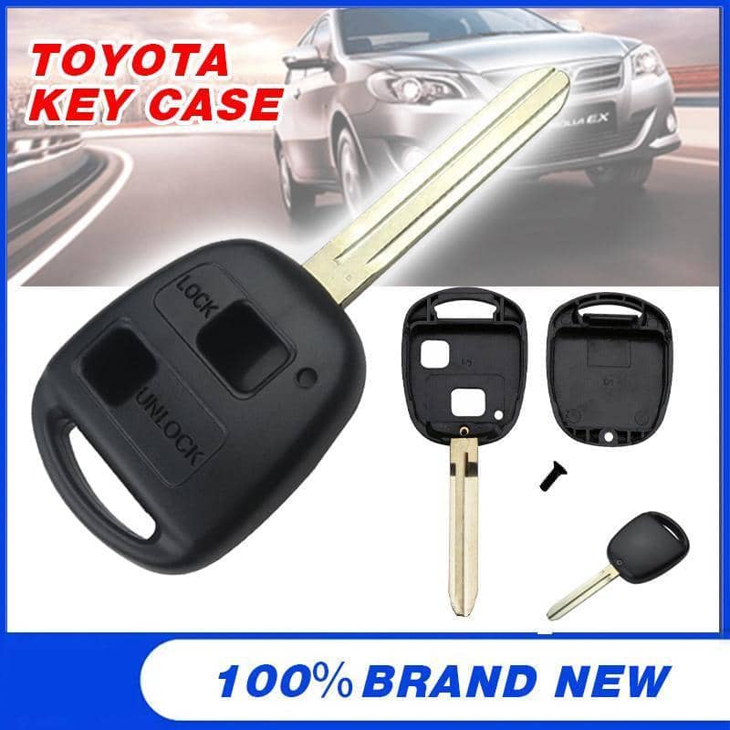 Two Button Replacement Car Key Remote Shell for Toyota Prado, Avensis and Corolla