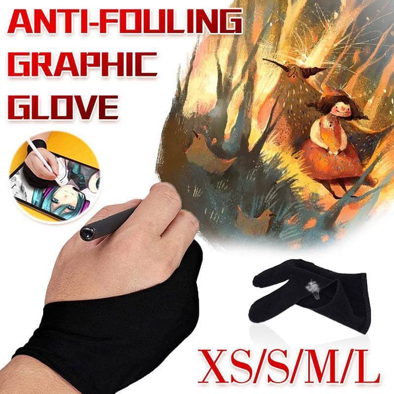 Two Finger Artist Glove for Drawing Tablets, Left and Right Hand - Size XS - view 2