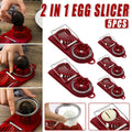 Two-In-One Egg Slicer with Stainless Steel Wires - Pack of 5