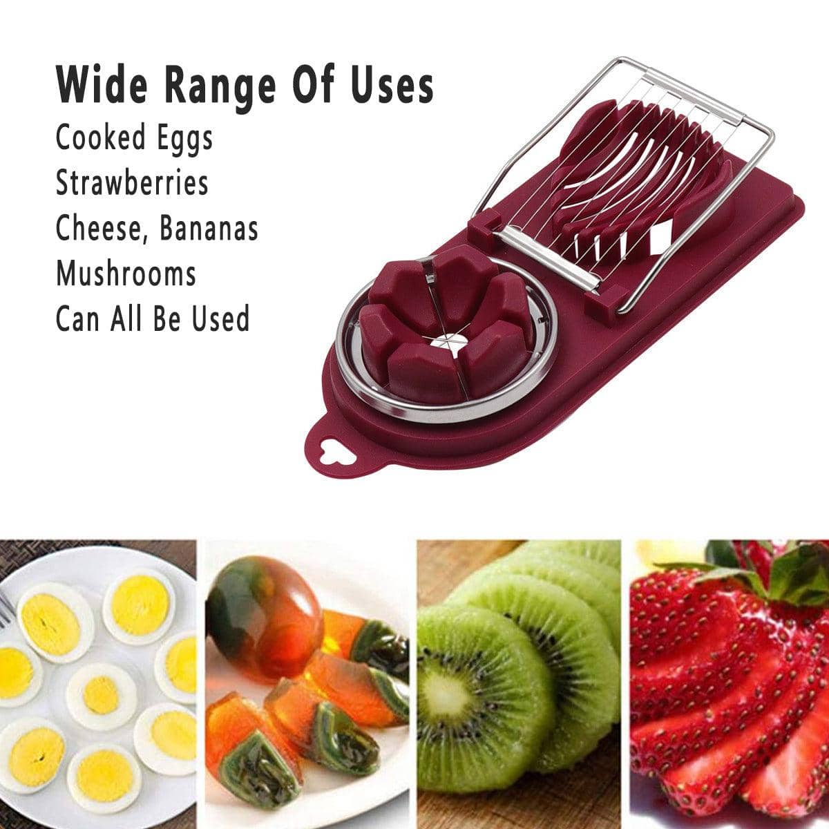 Two-In-One Egg Slicer with Stainless Steel Wires - Pack of 5 - view 5