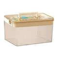 Two-Layer Medicine Storage Box with Handle - Clear, 29 x 21 x 17 cm - view 2