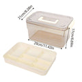 Two-Layer Medicine Storage Box with Handle - Clear, 29 x 21 x 17 cm - view 3