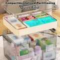 Two-Layer Medicine Storage Box with Handle - Clear, 29 x 21 x 17 cm - view 4