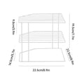 Two-Tier Iron Kitchen Seasoning Rack, Open Wire Shelves - Black - view 4