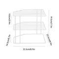 Two-Tier Iron Kitchen Seasoning Rack, Open Wire Shelves - White - view 4