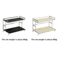 Two-Tier Iron Storage Rack for Kitchen, Bathroom or Desk - Black - view 5