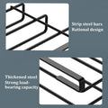 Two-Tier Stainless Steel Kitchen Organiser Rack - Black - view 5