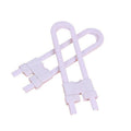 U-Shaped Cabinet Drawer Door Safety Lock, White - Pack of 2 - view 3