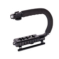 U Shaped Camera Stabilizer Rig for DSLR Video Shooting with Hot Shoe Mount - view 2