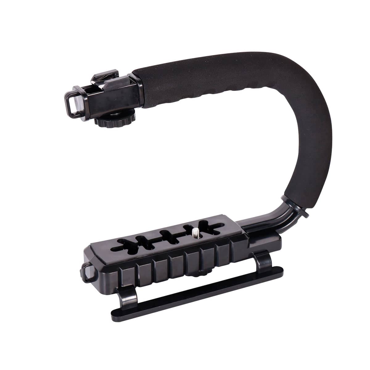 U Shaped Camera Stabilizer Rig for DSLR Video Shooting with Hot Shoe Mount - view 2
