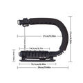U Shaped Camera Stabilizer Rig for DSLR Video Shooting with Hot Shoe Mount - view 3