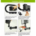 U Shaped Camera Stabilizer Rig for DSLR Video Shooting with Hot Shoe Mount - view 4